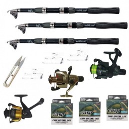 Kit pescuit sportiv cu 3...